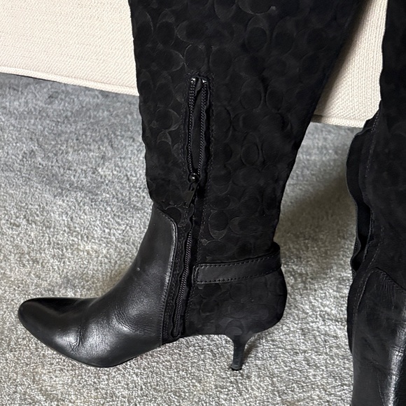 Coach Black Over the Knee Boots - Picture 3 of 7